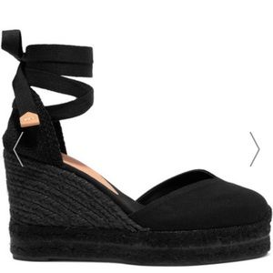 Castañer Chiara 80 Canvas Wedge Espadrilles